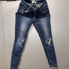 AZUL by moussy ダメージスキニーデニムのサムネイル