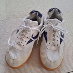 体育館シューズ　ホワイト/ネイビーのサムネイル