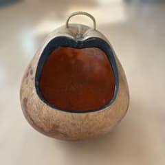 炭入れ 炭斗 ヒョウタン 瓢箪 民芸品 茶道 お茶 アンテーク ふくべ細工