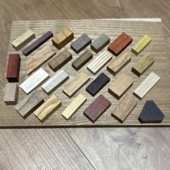 カット済み　キーホルダーパーツ　増量中　樹種見本　013のサムネイル