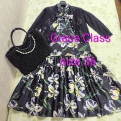 【極美品】GRACE CLASS★カサブランカワンピース★グレースコンチネンタル 極美品】GRACE CLASS☆カサブランカワンピース☆グレース