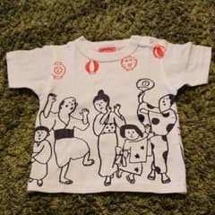 オジコ  盆踊り柄  白Tシャツ  2Aのサムネイル