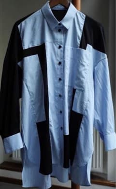 b*゜様 新品　完売品　ENFOLD PATCHWORK SHIRTストライプシ 新品 完売品 ENFOLD PATCHWORK SHIRTストライプシャツ - メルカリ