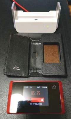 WiMAX2+ WX05、 PUレザーカバー 、クレードルセットのサムネイル