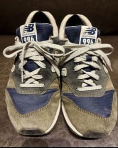 New Balance 996 スニーカー グレー/ネイビーのサムネイル