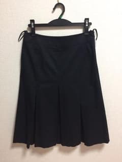 TRANS WORK 黒 プリーツスカートのサムネイル