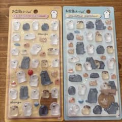 お文具といっしょ ボンボンドロップシール 2種セットのサムネイル