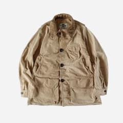 50s MASLAND マスランド ハンティングジャケット 衿コーデュロイ 42 50s MASLAND マスランド ハンティングジャケット 衿コーデュロイ 42