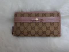 GUCCI 長財布 ピンク GGパターン 未使用 値下げ交渉可 - メルカリ