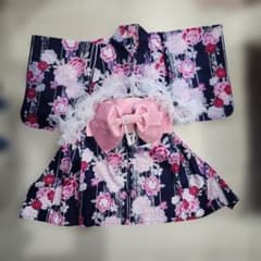 y2k 姫系 姫ギャル レース バラ 蝶 浴衣ドレス 兵児帯 2点セット 浴衣ドレス♡姫ギャル♡派手かわ♡ラメ♡セパレートタイプ♡Y2K♡帯