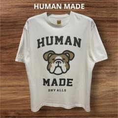 【レア】HUMAN MADE ブルドッグ プリント Tシャツ ホワイト Lサイズ
