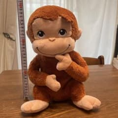 おさるのジョージ ぬいぐるみ L それなあに？　タグ付き