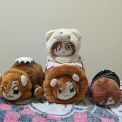 三毛縞斑、火山バイソン　ぬいぐるみ　いつぬい等　4点セットのサムネイル