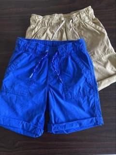 GAP 青とベージュのハーフパンツ2点セットのサムネイル
