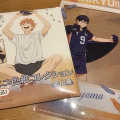 ハイキュー　箔押しミニ色紙、クリアファイル セット　【影山飛雄】のサムネイル