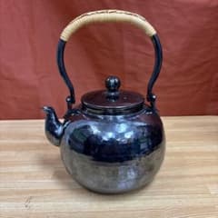 秀峯堂造 いぶし銀 急須 水注 薬缶 湯沸 煎茶道具 茶道具 - メルカリ