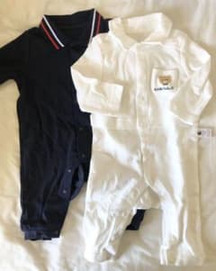 ロンパース　POLOカバーオール　長袖 2枚セット　サイズ59のサムネイル