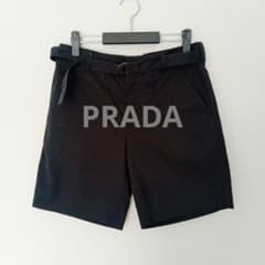 美品】PRADA ベルト付きショートパンツ 46 - メルカリ