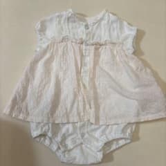 赤ちゃんの城　レース　ロンパース　女の子用　半袖のサムネイル