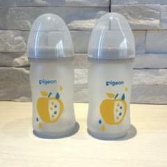 母乳実感 哺乳瓶 ガラス製160ml 2本セット シリコンコーティングのサムネイル