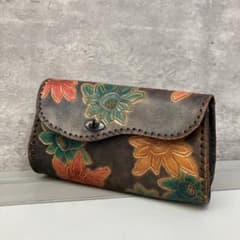 バッグ　昭和　レトロ 平和屋本店□和装小物 ビーズバッグ 和装バッグ 草花 がま口