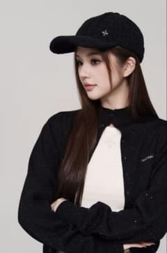 ANDWANG Tweed classical logo cap キャップ　帽子のサムネイル