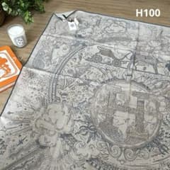 HERMESエルメス カレH100 プリーズホールドザライン カシシル スカーフ