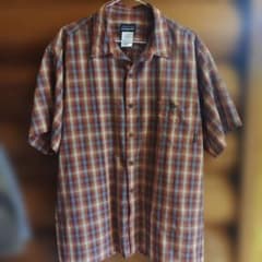 Patagonia 半袖チェックシャツ メンズ Mサイズ - メルカリ