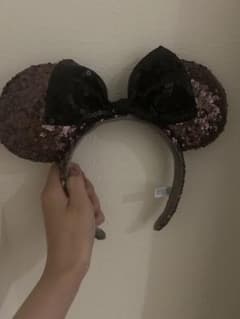ディズニー カチューシャ スパンコール ブラック ブラウンのサムネイル