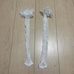 網タイツ ホワイト フリル装飾 コスプレのサムネイル