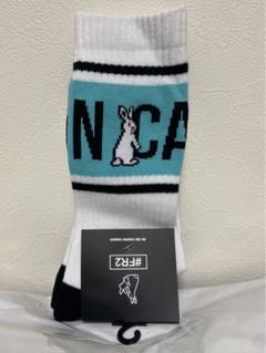 沖縄限定 FR2月桃 靴下 ソックス FR2 ターコイズブルー 刺繍