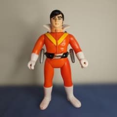 アカレンジャー 面取れ ソフビ 面 武器 マントなし レア 約22センチ