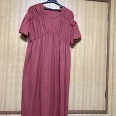 最終お値下げします！【美品】ROSE BUD コーラルピンク 半袖ワンピースのサムネイル