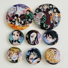 鬼滅の刃 22巻同梱版 缶バッジセット 冨岡義勇 煉獄杏寿郎 我妻善逸