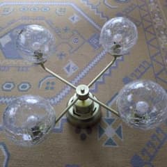 【LEDライト付き】4灯シーリングライト　おしゃれ／ゴールドのサムネイル