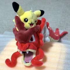 ポケモンセンターヒロシマ限定 赤いギャラドス ピカチュウ ぬいぐるみ