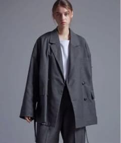 Loose/ルースドレープ オーバーデザインダブルジャケット グレー系Mサイズのサムネイル