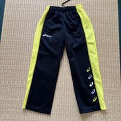 asics 黒/黄 キッズ120 ロングパンツのサムネイル