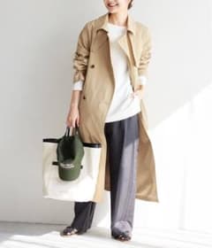 SLOBE IENA コットンライクウォッシャブルトレンチコート38 - メルカリ