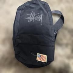 Stussy ボディバッグ ブラック ロゴ 星条旗ワッペンのサムネイル