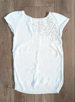 Yohji Yamamoto ニットTシャツ アイボリー】 - メルカリ