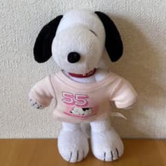 スヌーピー 55周年 ピンクTシャツ ぬいぐるみ PEANUTSのサムネイル