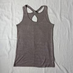 Y2K Glitter Cross Backless Tank Top Gold Fairy Grunge