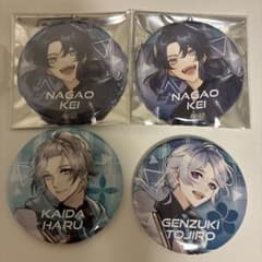 にじさんじ 缶バッジ 長尾景 甲斐田晴 弦月藤士郎 VΔLZ 2周年のサムネイル