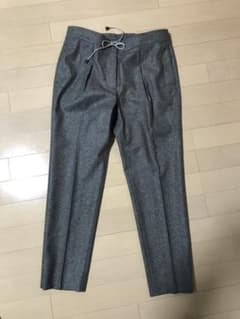 もちむぎ様専用★インコテックス クロップドパンツ ドローストリング グレーのサムネイル