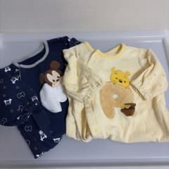 ディズニー ベビー 冬用ロンパース 2枚セット