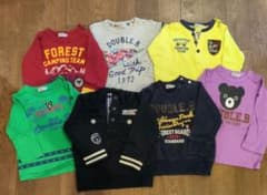 7点】ミキハウス ダブルB トレーナー ロンT まとめ売り 90 男の子