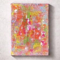 『光も闇も抱きしめて』抽象画 モダンアート 現代アート F4 原画 原画 『森の輝き』光 輝き 森 木 空 樹木 春 緑 自然 おしゃれ 抽象画