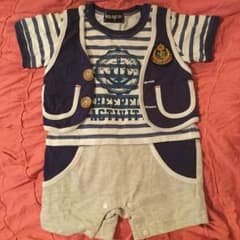 【新品未使用】男の子 重ね着風 ロンパース☆のサムネイル