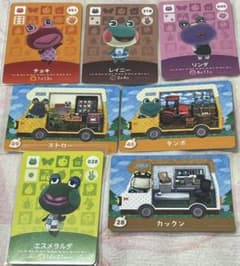 どうぶつの森 amiiboカード カエル かえる 蛙 7枚のサムネイル
